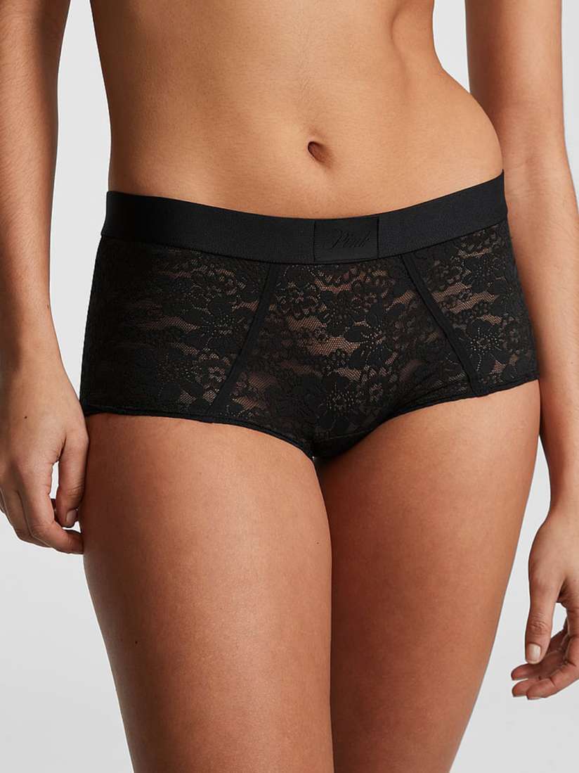 Buy Victoria s Secret PINK Wink Floral Lace Boy Short Briefs Briefs for Women 29416426 Myntra