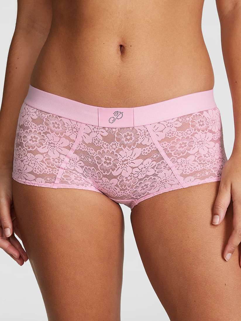 Buy Victoria s Secret PINK Wink Self Design Mid Rise Boy short Briefs Briefs for Women 29416520 Myntra