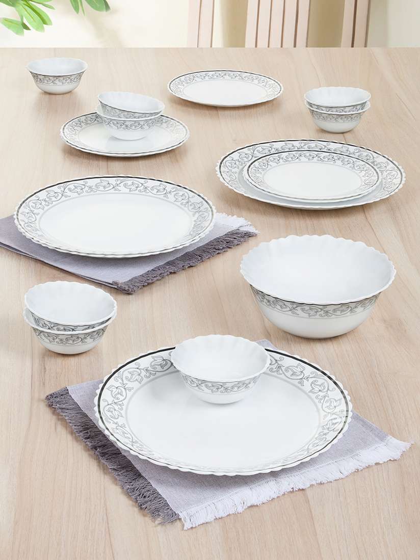 Opal Glass Borosil Dinner Set Online Borosil Melamine Dinner Set