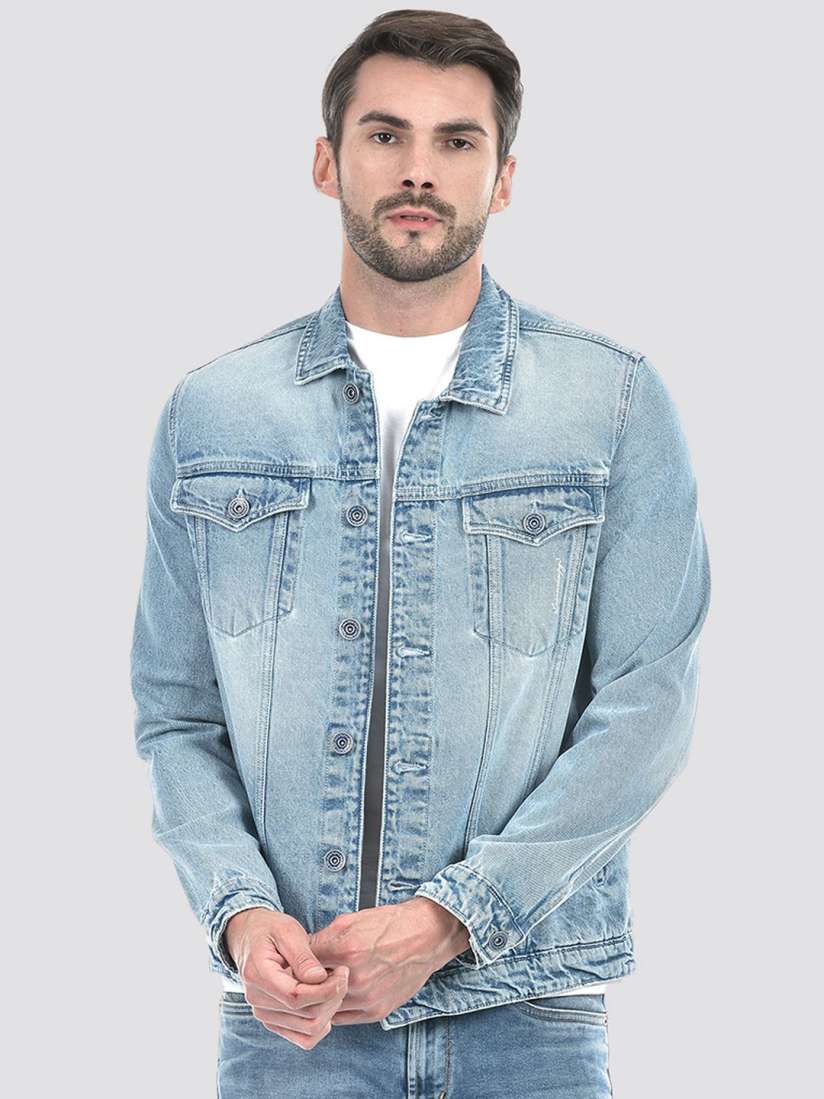Buy Lawman pg3 Washed Denim Jacket Jackets for Men 29425548 Myntra