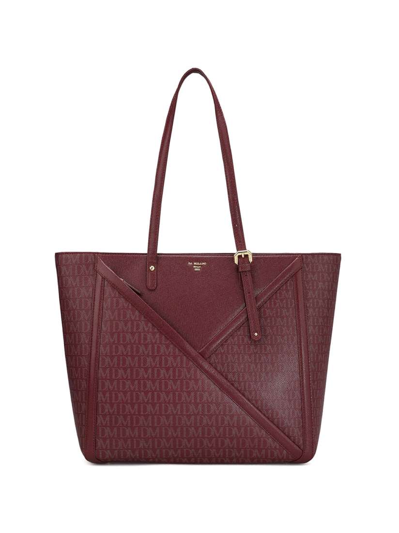 Buy Da Milano Textured Leather Oversized Structured Shoulder Bag Handbags for Women 29428880 Myntra