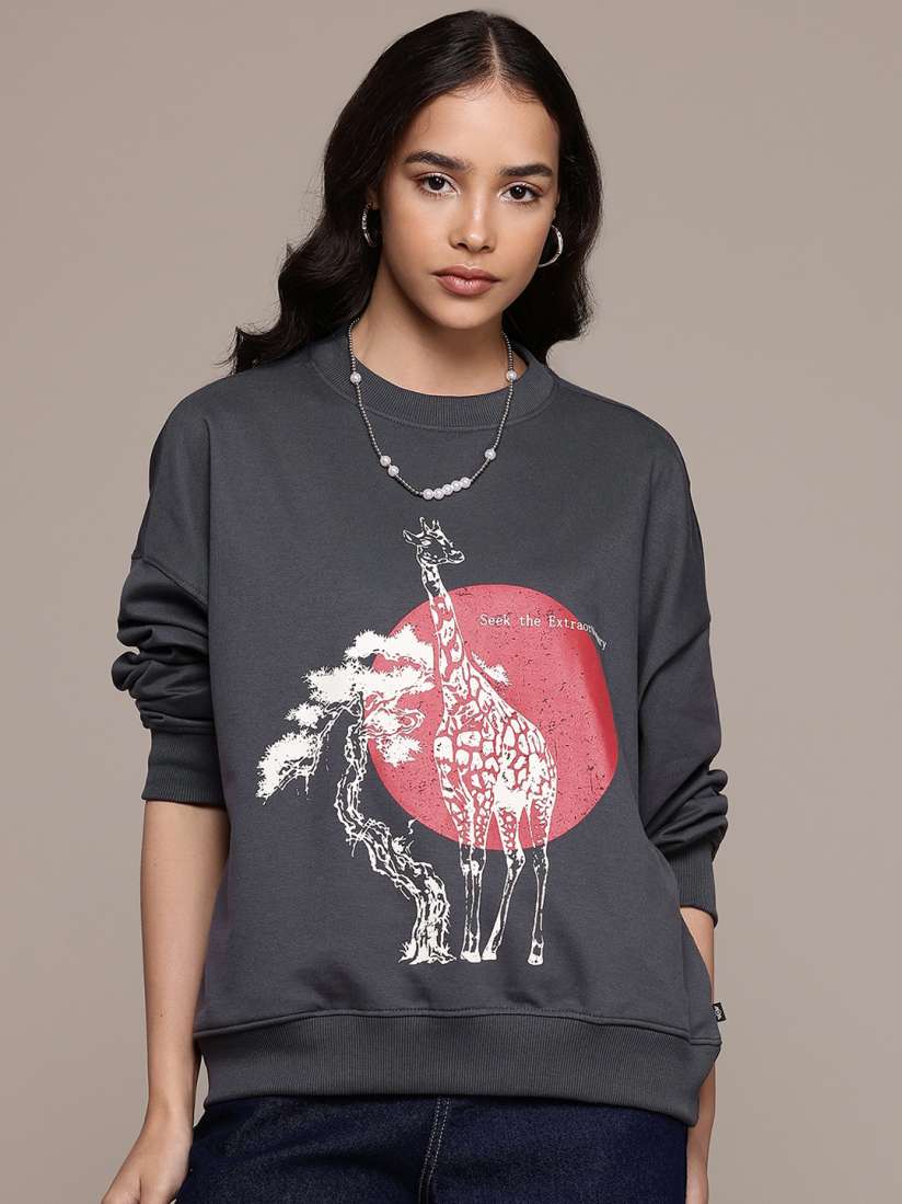 Womens printed sweatshirts cheap