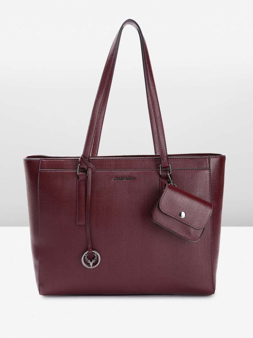 Buy Allen Solly Structured Shoulder Bag with Laptop Sleeve Handbags for Women 29441174 Myntra