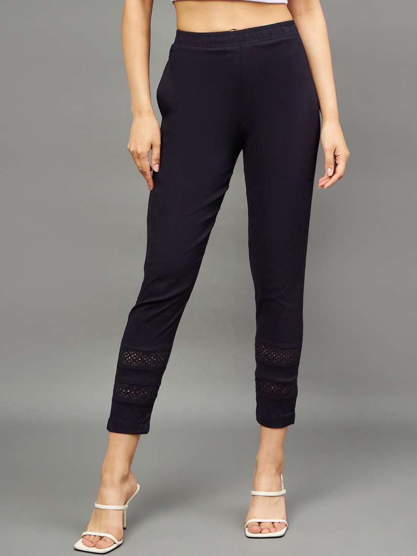 Buy THE PAJAMA FACTORY Women Relaxed High Rise Trousers Trousers for Women 29447440 Myntra