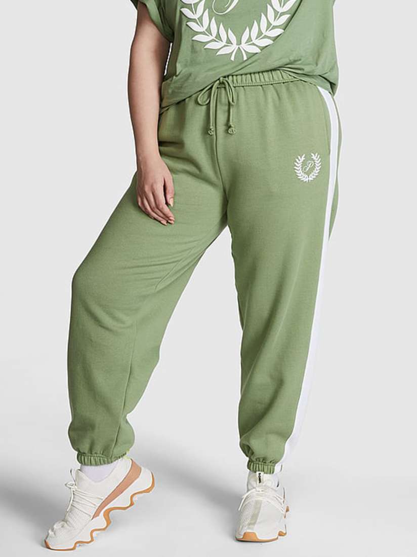 Buy Victoria s Secret PINK Campus Women Relaxed Fit High Rise Joggers Track Pants for Women 29453946 Myntra