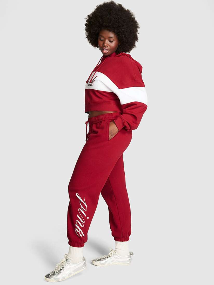 Buy Victoria s Secret PINK Ivy Women Fleece Relaxed High Rise Joggers Track Pants for Women 29454008 Myntra
