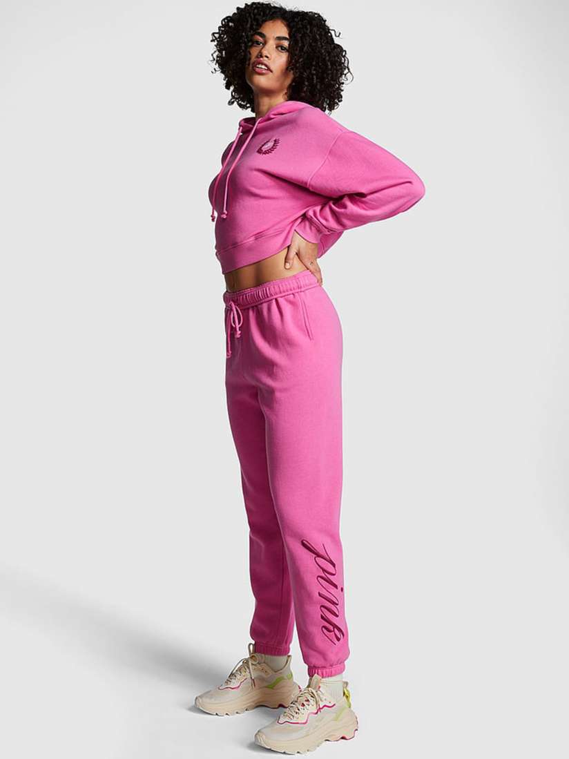 Buy Victoria s Secret PINK Everyday Fleece High Rise Gym Joggers Track Pants for Women 29454550 Myntra