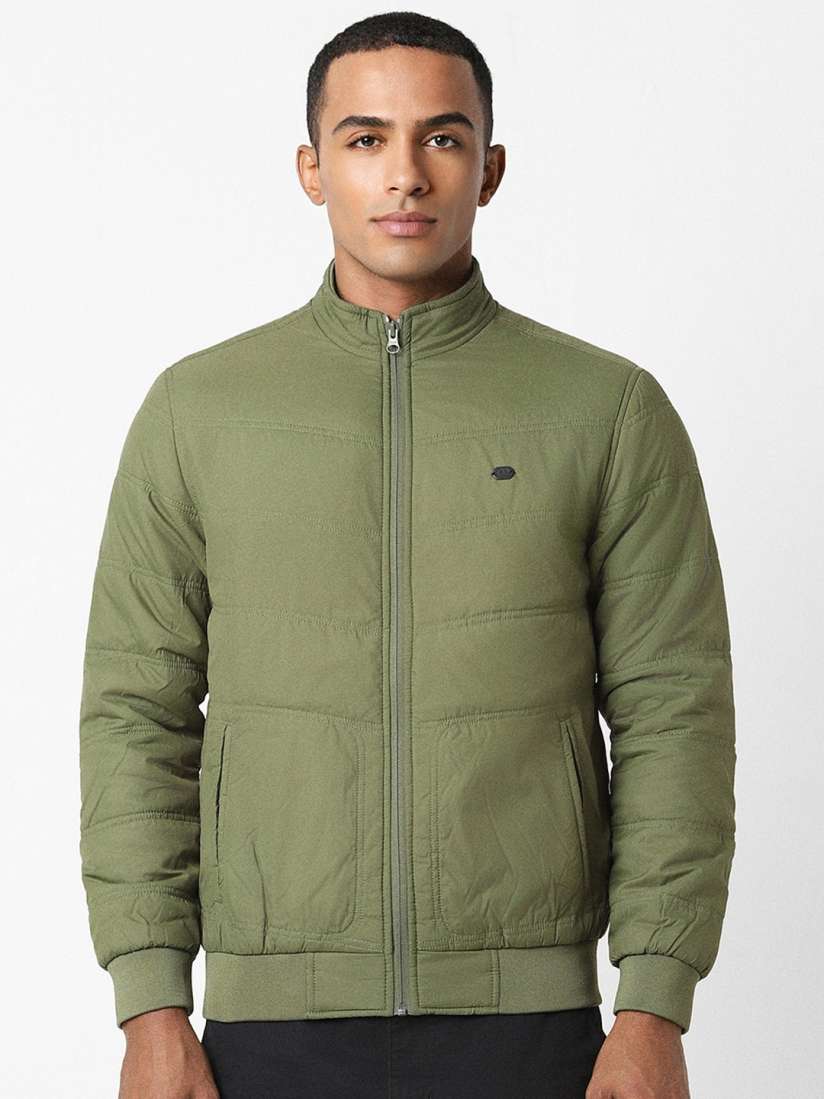 Buy Peter England Casuals Mock Collar Bomber Jacket Jackets for Men 29459590 Myntra