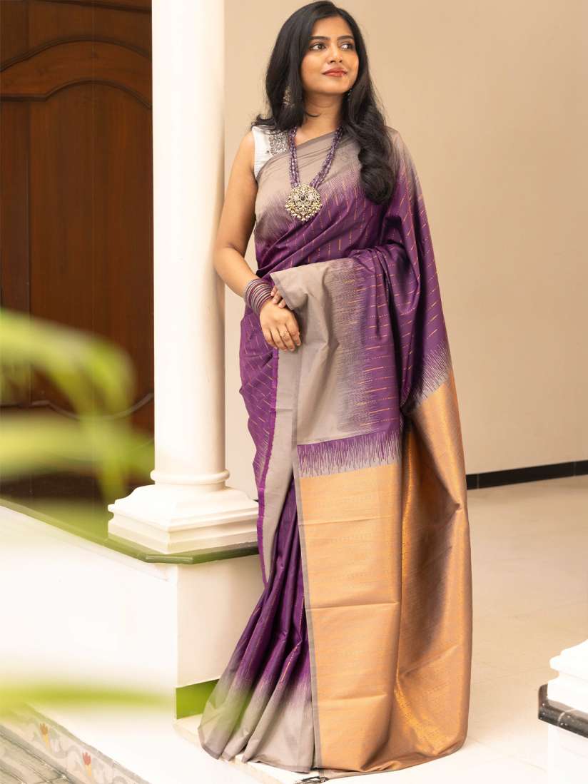 Buy Kancheepuram Kalakshetra Silks Woven Design Zari Silk Blend Kanjeevaram Saree Sarees for Women 29462474 Myntra