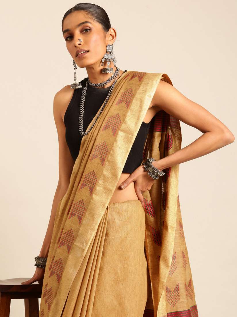 Buy Taavi Woven Design Zari Handloom Bhagalpuri Saree Sarees for Women 29463256 Myntra