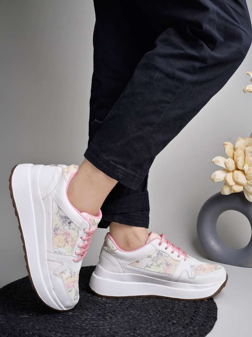 Waverdi printed chunky trainers cheap