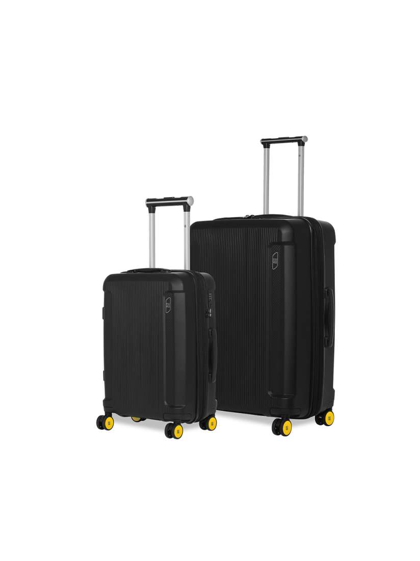 Buy EUME Nomad 2 Pcs Black Hard Case Trolley Bag Trolley Bag for Unisex 29478326 Myntra