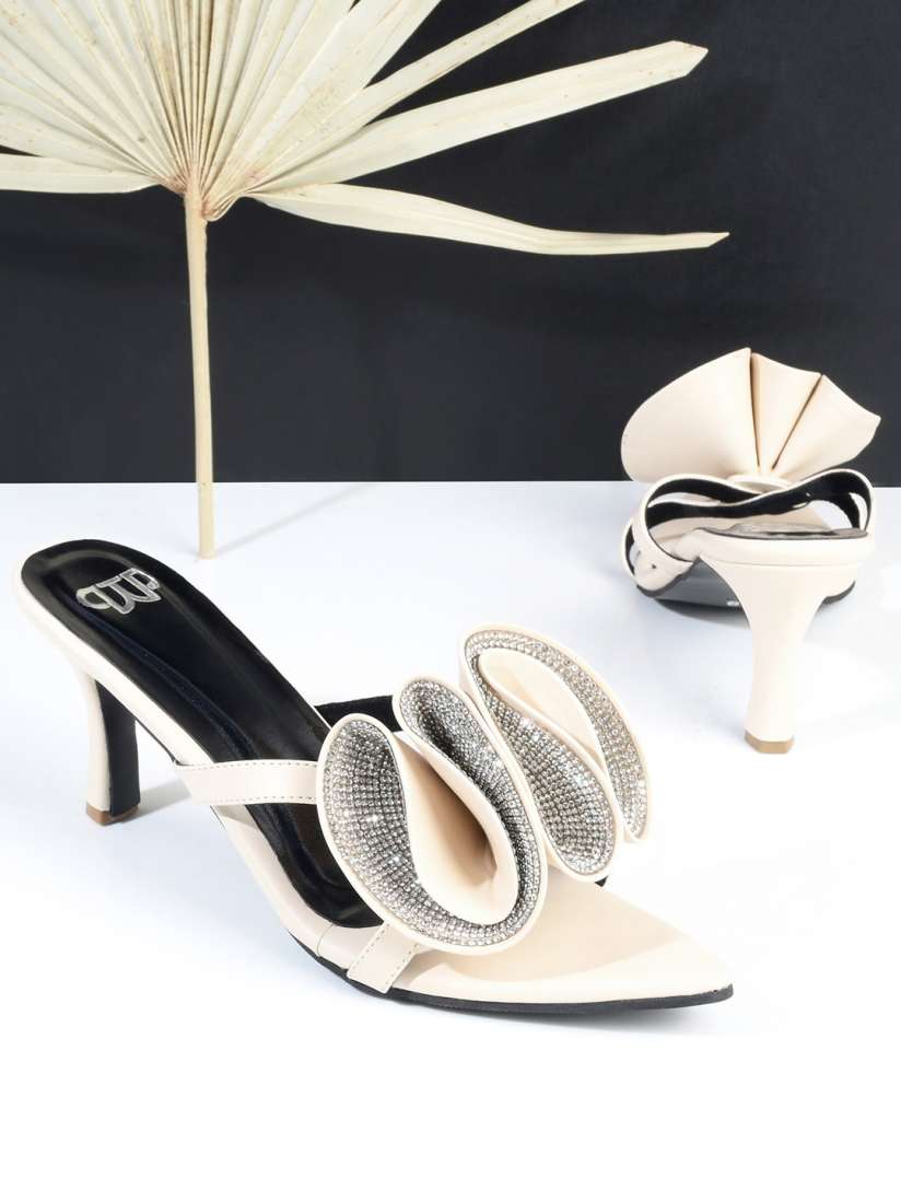 Buy THE WHITE POLE Embellished Slim Heels Heels for Women 29489318 Myntra