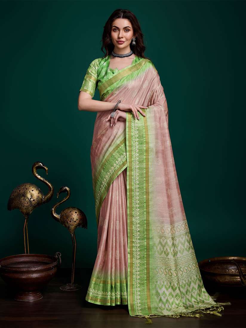 Buy Mitera Zari Tussar Silk Saree Sarees for Women 29495906 Myntra