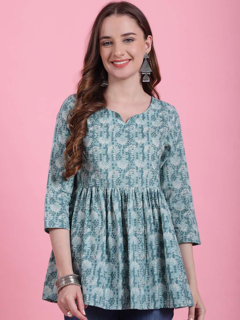 Myntra green kurti online