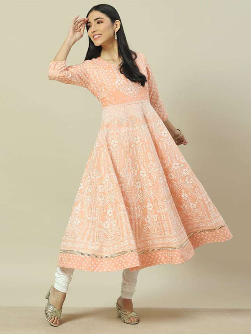 Buy Rangriti Women Paisley Embellished Gotta Patti Anarkali Kurta Kurtas for Women 29511106 Myntra