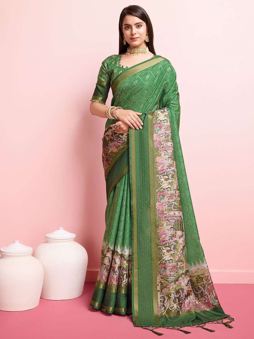 Myntra kalamkari sarees deals