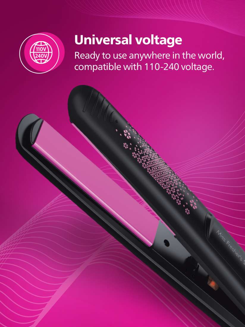 Buy Philips Hair Straightener BHS216 00 with Ceramic Plates Black Pink Straighteners for Unisex 29516768 Myntra