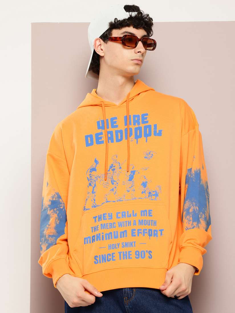 Buy Kook N Keech Marvel Printed Long Sleeves Hooded Sweatshirt Sweatshirts for Men 29524240 Myntra