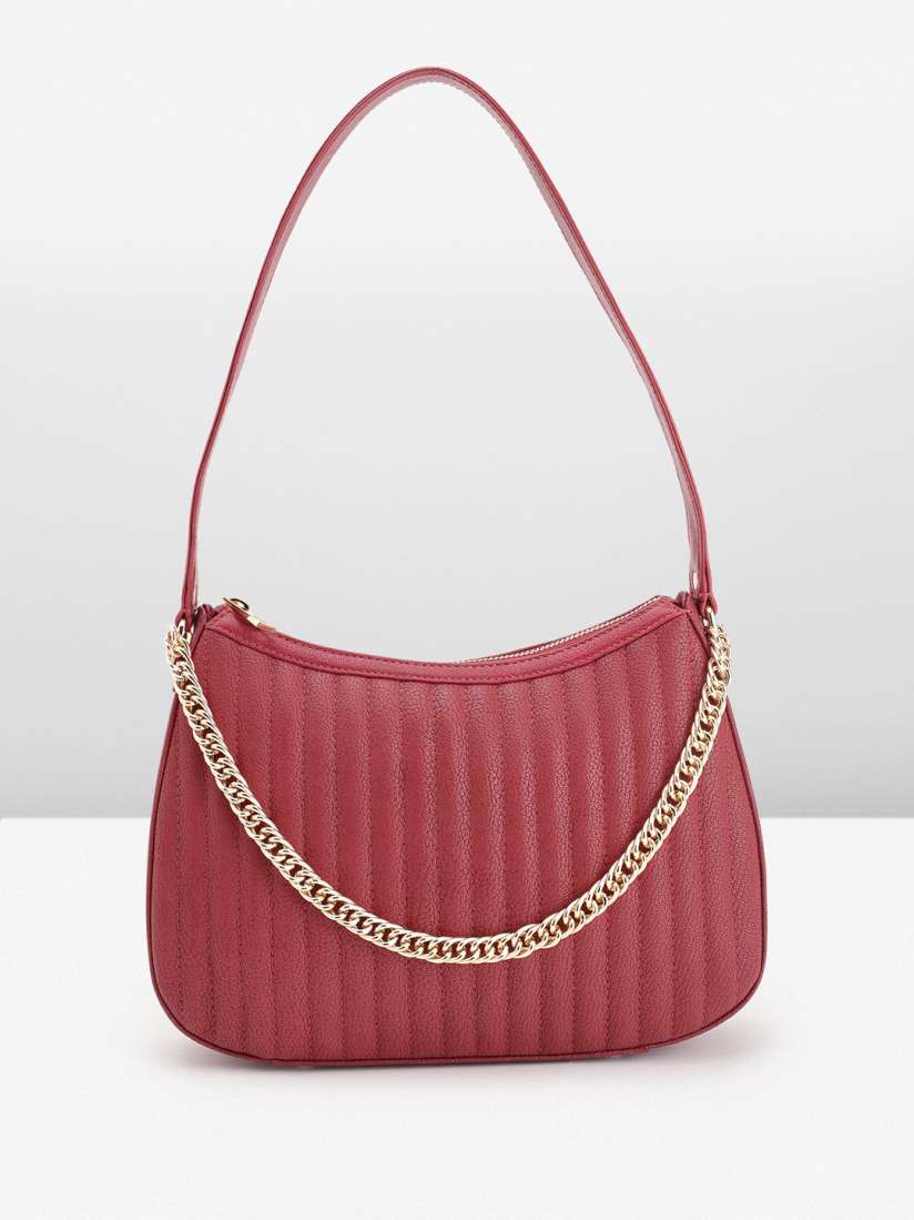 Buy Da Milano Leather Structured Shoulder Bag Handbags for Women 29524724 Myntra
