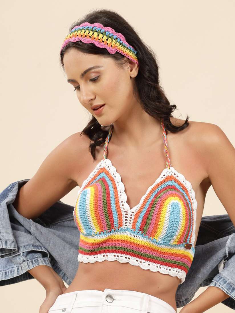 Crochet bralette halter clearance