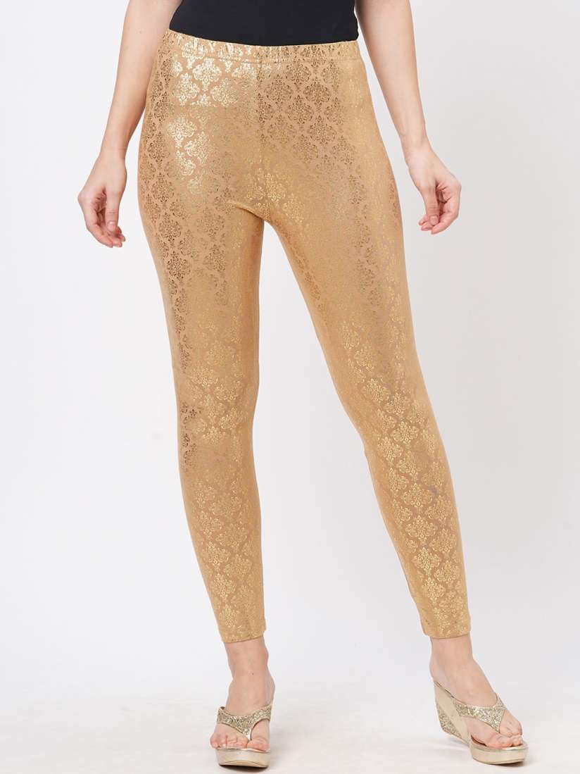 Golden leggings myntra discount