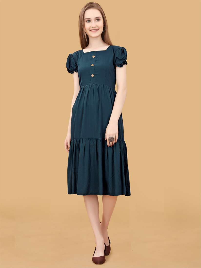 Knee length dresses myntra deals