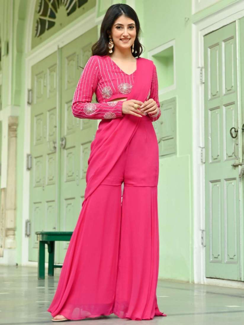 Pant saree myntra top
