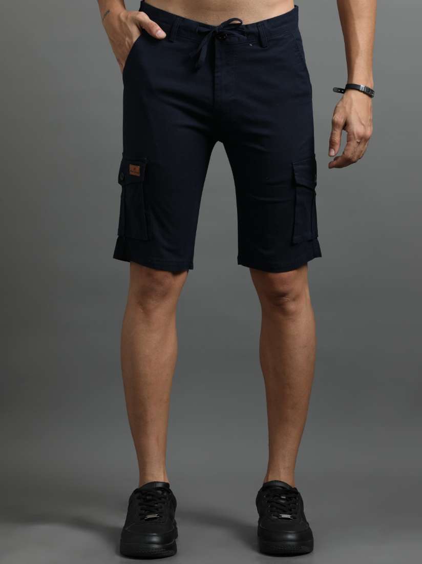 Mens cargo shorts slim fit clearance
