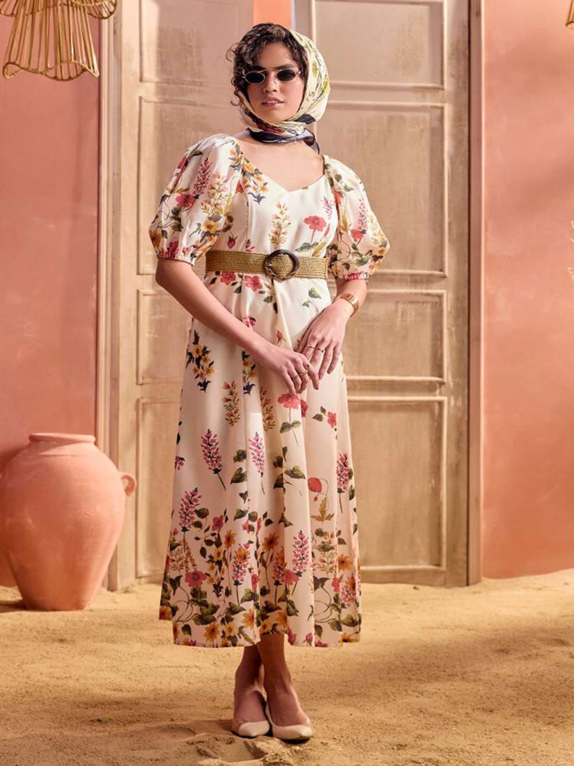 Boho chic floral dress store