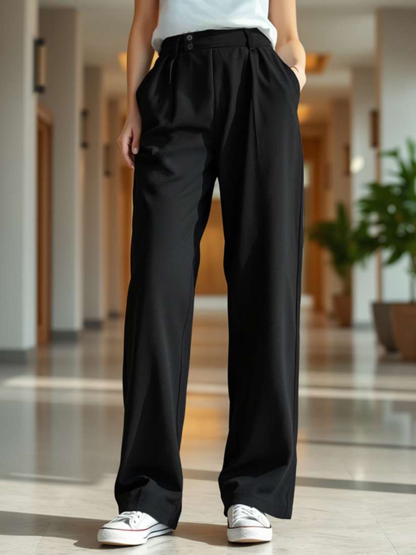 Trousers for ladies myntra best sale