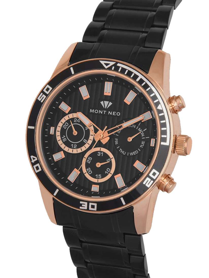 Buy MONT NEO Men Embellished Dial Stainless Steel Bracelet Style Watch 1036C M3404 Watches for Men 29579096 Myntra