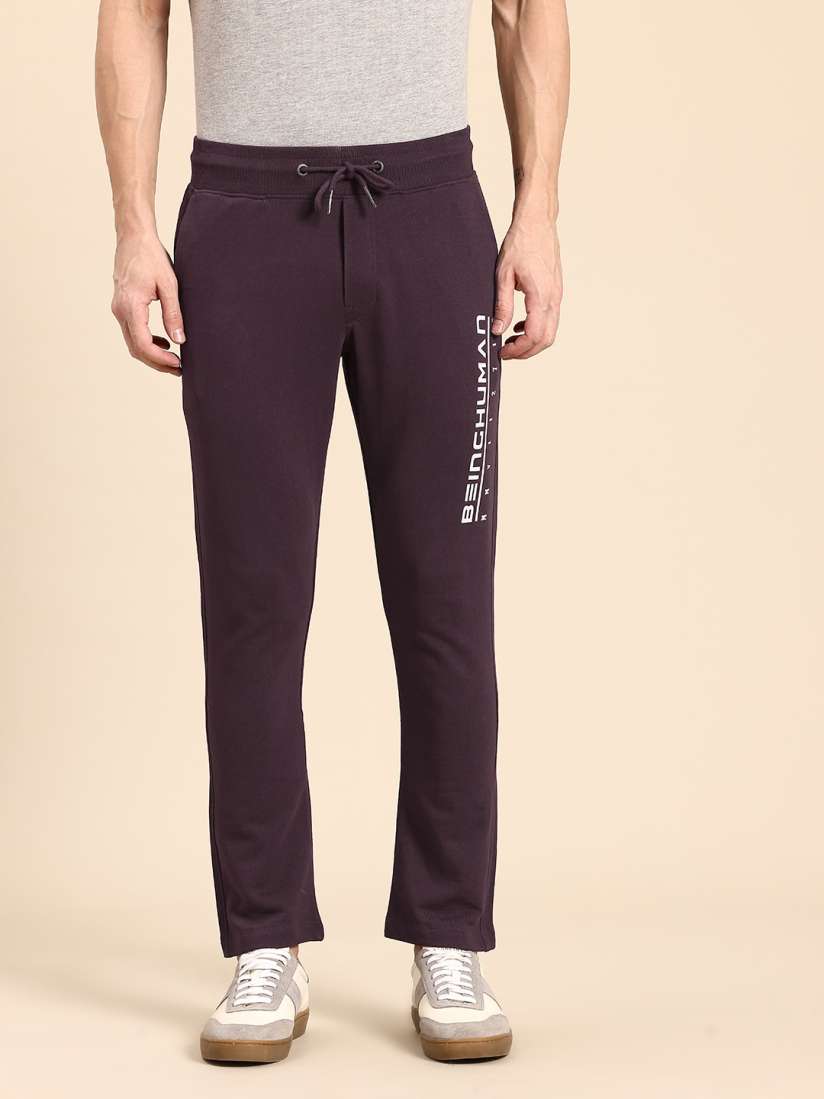 Buy Being Human Men Pure Cotton Printed Detail Track Pants Track Pants for Men 29579894 Myntra