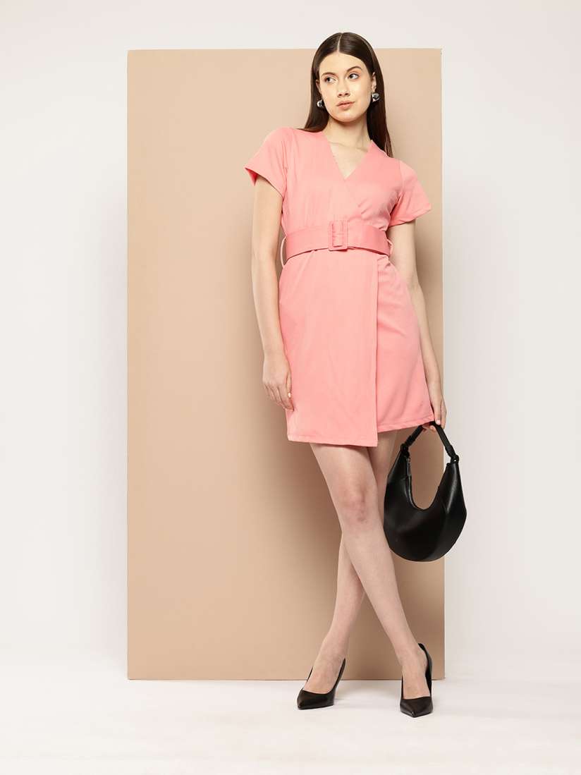 Buy her by invictus Wrap Smart Casual Dress Dresses for Women 29580242 Myntra