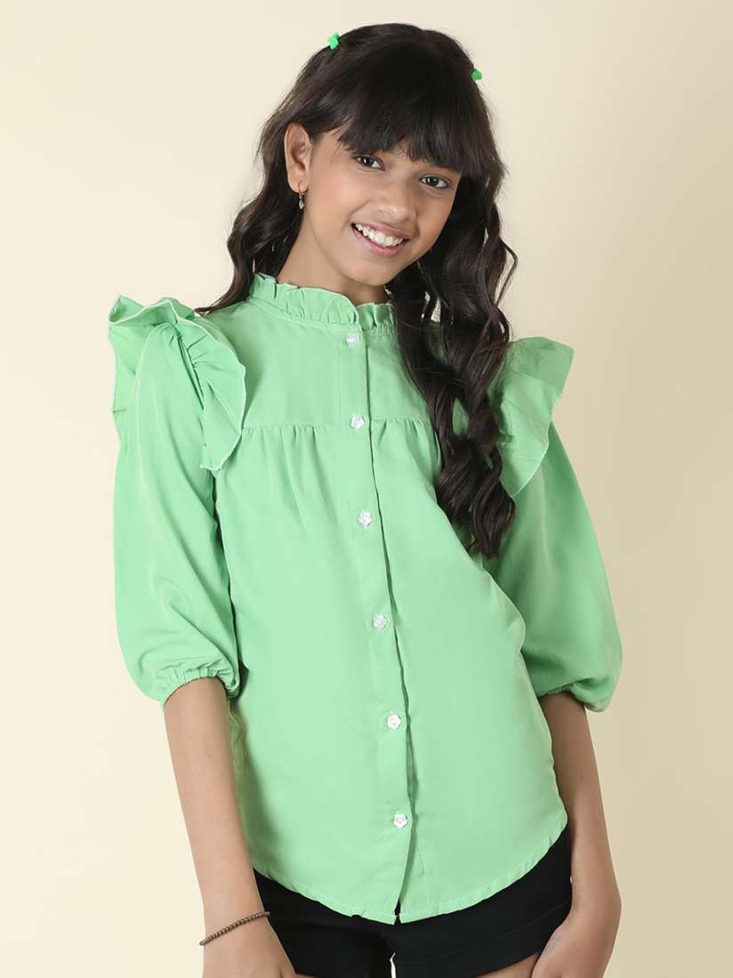 Buy Cutiekins Girls Shirt Style Embellished Top Tops for Girls 29582162 Myntra