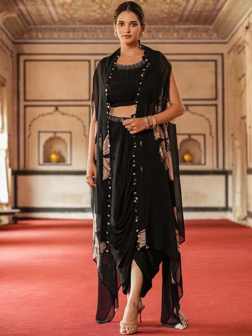 Myntra crop top and skirt cheap