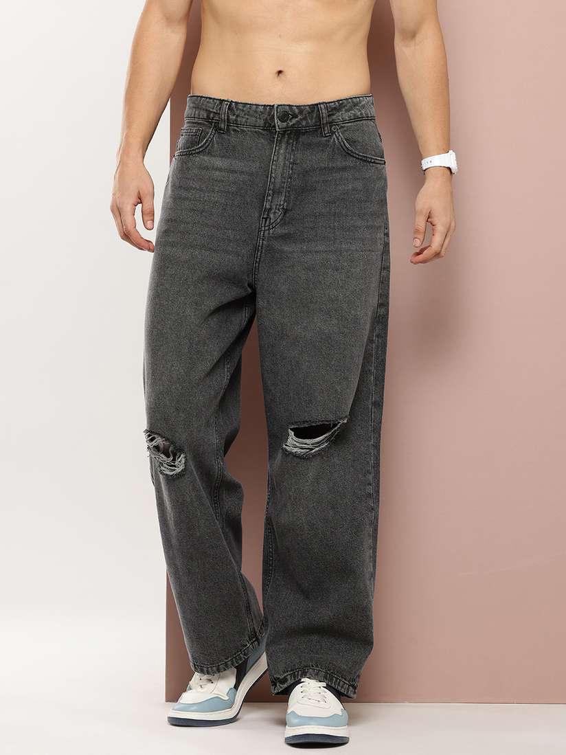 Buy Harvard Men Pure Cotton Baggy Distressed Jeans - Jeans for Men 