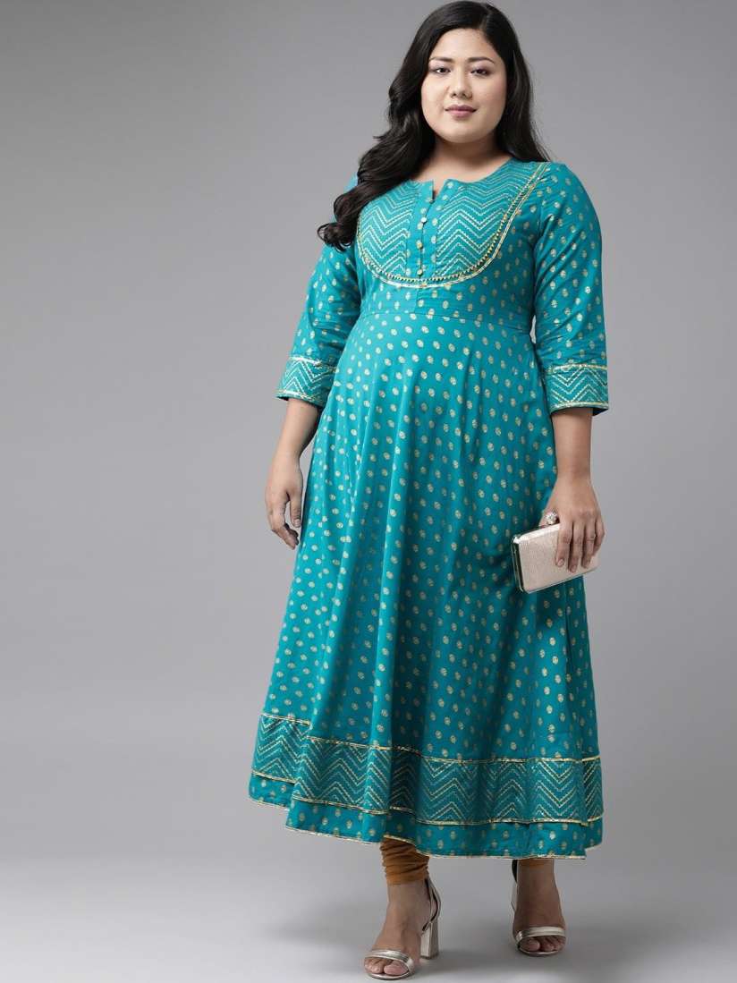 Buy KALINI Printed Anarkali Kurta Kurtas for Women 29596656 Myntra