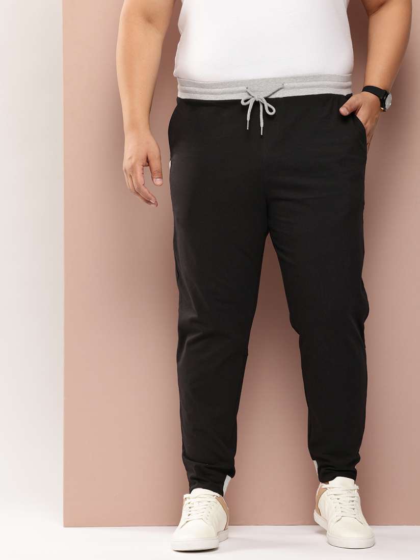 Buy Sztori Men Plus Size Relaxed Fit Joggers With Contrast Detail Track Pants for Men 29600600 Myntra