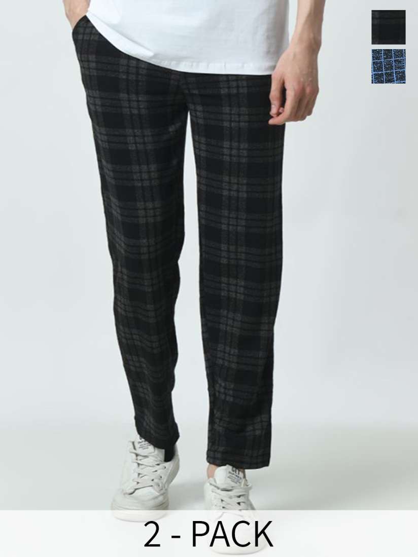 Track pants checkered cheap