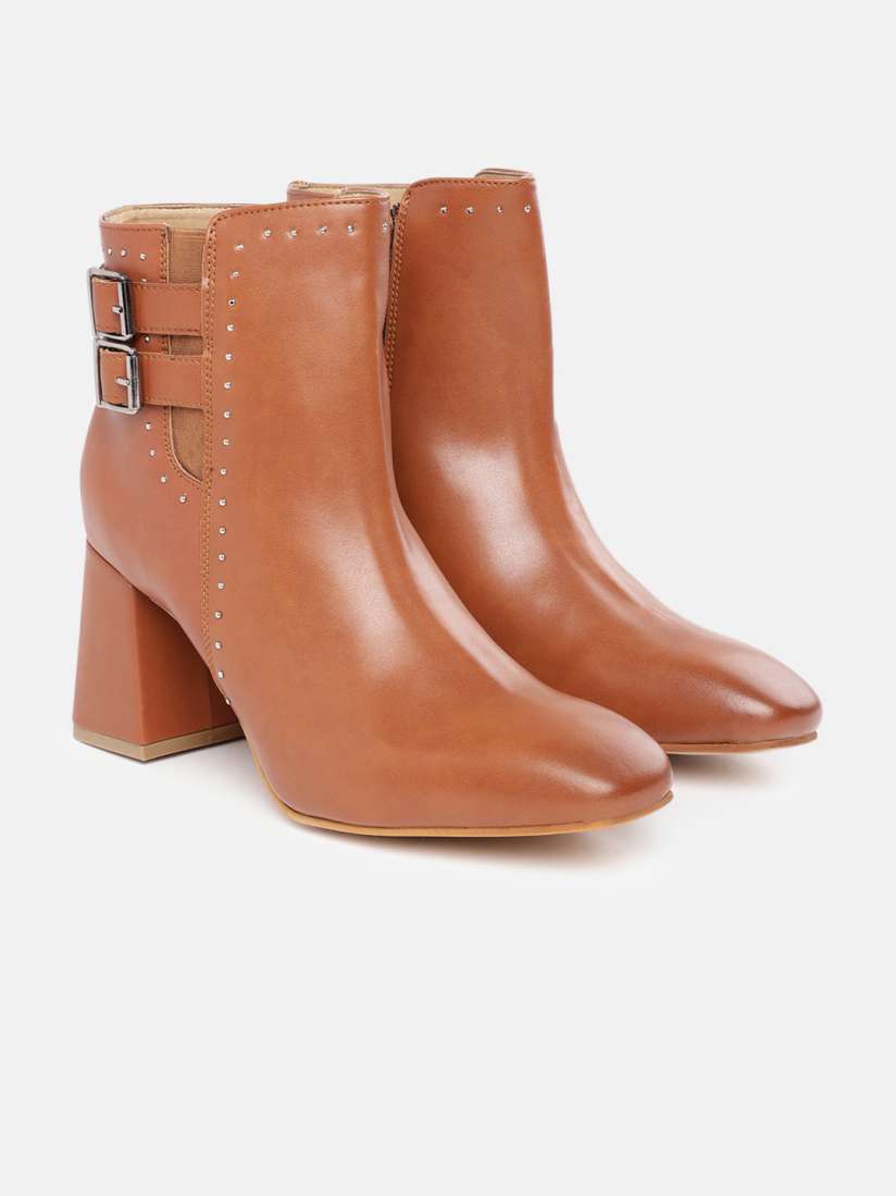 Buy Roadster The Lifestyle Co. Women Stud Detailed Mid Top Boots Boots for Women 29601830 Myntra