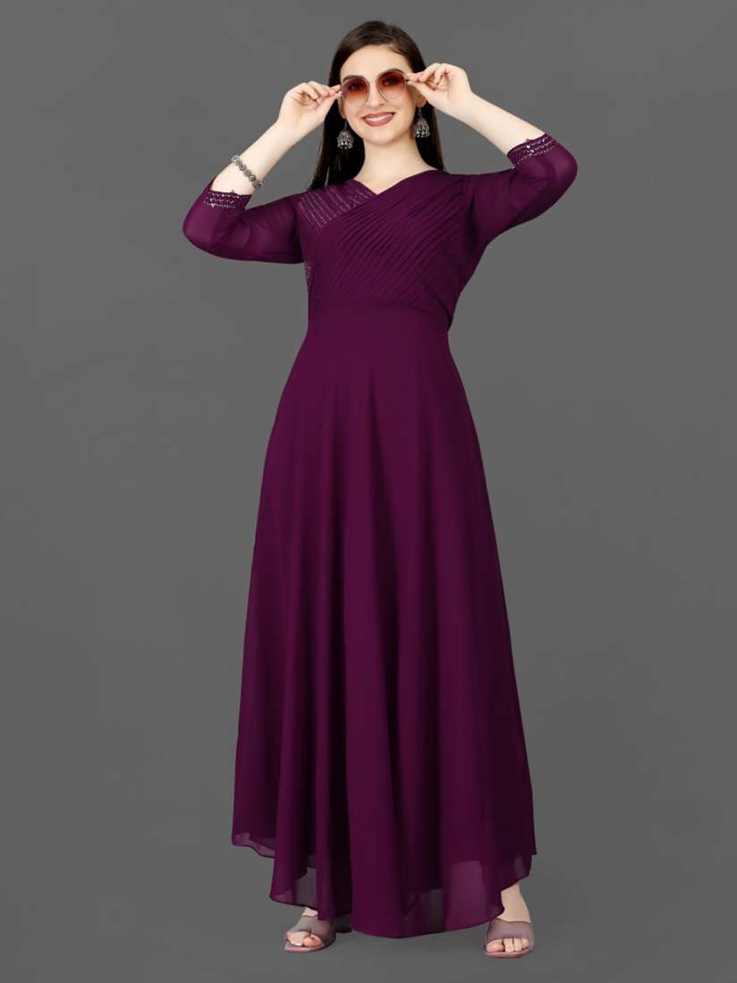 Myntra long gowns shop