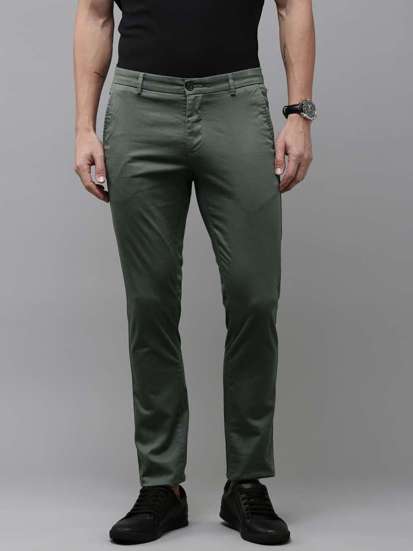 Slim fit casual trousers online