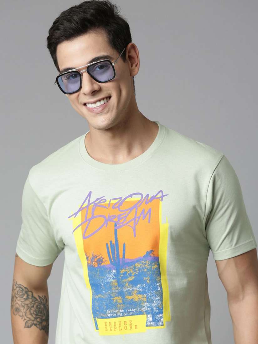 Buy MAXZONE Graphic Printed Cotton T shirt Tshirts for Men 29610670 Myntra
