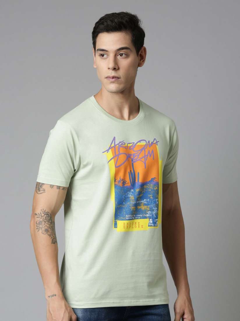 Buy MAXZONE Graphic Printed Cotton T shirt Tshirts for Men 29610670 Myntra
