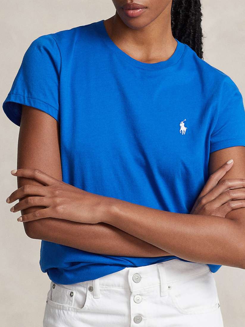 Polo cotton jersey crewneck tee hot sale