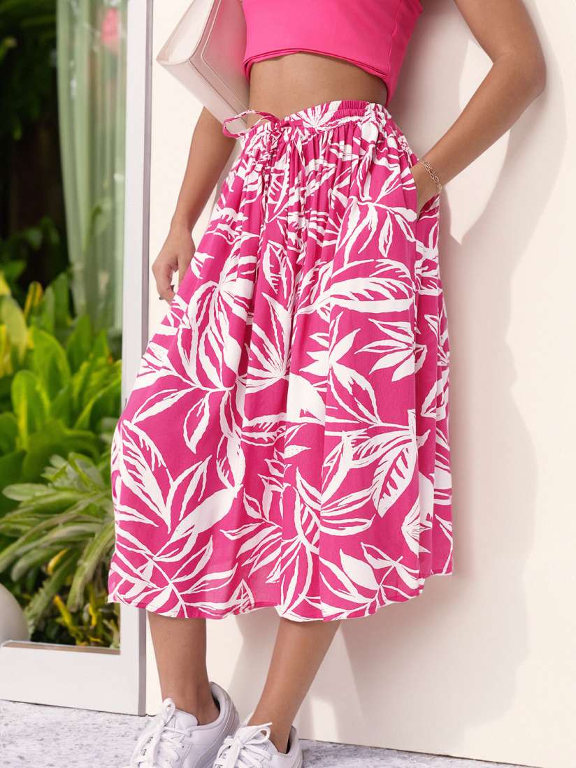 Buy DressBerry Summer Florals Pleated A Line Skirt Skirts for Women 29611758 Myntra