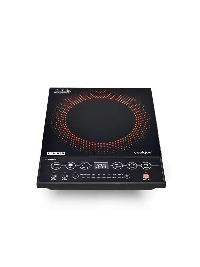 Buy Usha Black Aluminium 2000 Watts Induction Cocktop Induction Cooktop for Unisex 29612098 Myntra