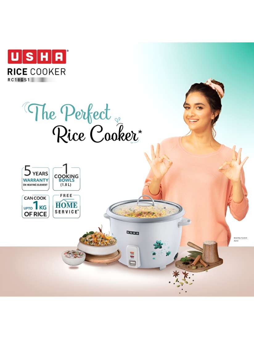 Buy Usha White Aluminium Electric Pressure Cooker 1.8 Litres Electric Pressure Cookers for Unisex 29612108 Myntra