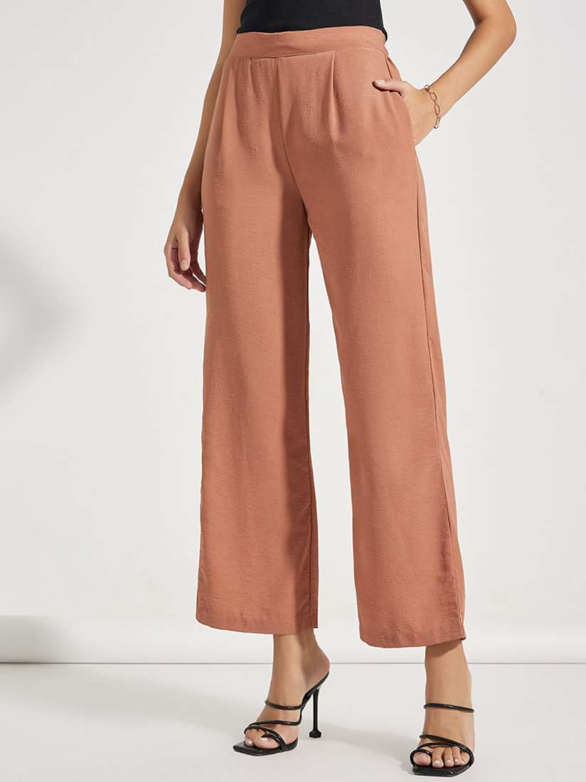 Wide leg pants myntra outlet